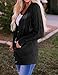 ZESICA Women's Cardigan Sweaters 2025 Fall Button Down Open Front Cable Knit Casual Trendy Winter Clothing Outerwear Black2 XX-Large