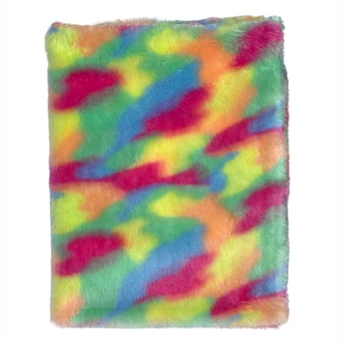 Image of Quago Fur Fabric Unstitched Super Soft Cloth for Baby Photoshoot, Soft Toys Making, Art and Craft, Dress Material, Decoration etc. (1 Mtr, 60 Inch Pana) (Multicolor)
