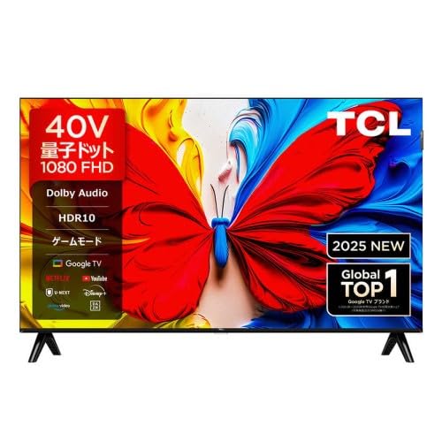 Amazon | TCL 40型 フルHD 液晶テレビ 量子ドット QLED Google TV
