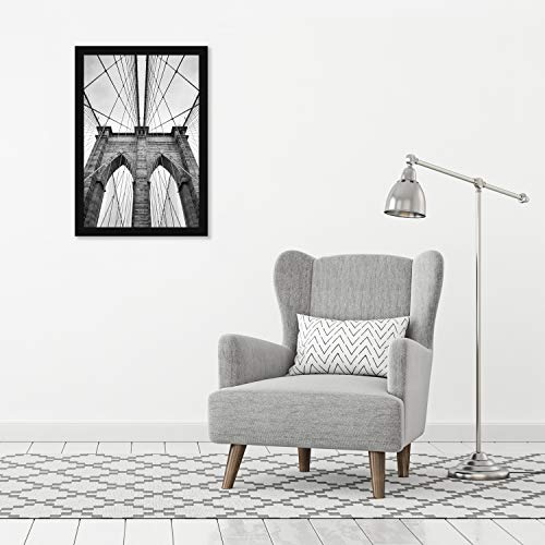 Americanflat 20x30 Poster Frame with Polished Plexiglass - Black Picture Frame - Wide Photo Frames Made of Engineered Wood for Vertical or Horizontal Wall Display - Epic Collection - Black