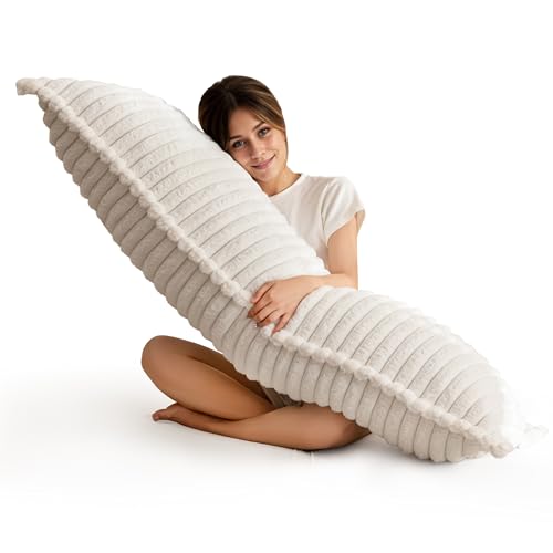 HIGOGOGO Memory Foam Body Pillow, Thickened Large Long Bed Pillow for Adults, Full Body Pillow with Removable Pillow Cover(20x54 Inch)