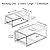 YekouMax Pantry Organizers and Storage Bins, Refrigerator Organizer, Plastic Stackable Storage Bins with Drawers, Pull-Out Cabinet Containers for Fridge Kitchen Office (2 PACK, Extra Large & Medium)