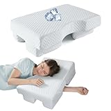 PYURIFAI Side Sleeper Pillow with Arm Hole - Adjustable Shoulder Pillow for Side Sleepers, Memory Foam Pillow Provides Support & Reduces arm Pressure, Cooling Arm Pillows, Rotator Cuff Pain Relief
