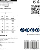 Bosch Professional 5x Expert SDS plus-7X Hammerbohrer Set (für Stahlbeton, Ø 6-10 mm, Zubehör Bohrhammer) – Ansicht 4