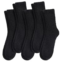 VoJoPi Fuzzy Socks for Women, 5 Pairs Warm Fluffy Cozy Slipper Sleeping Socks – One Size, Ideal Christmas Stocking Stuffer Lovely Gifts