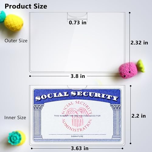 10 Pack Social Security Card Holder/Social Security Card Protector Sleeve3