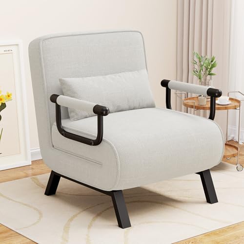 Hawthyhome Canapé-lit, 4 en 1, avec Fonction lit, lit d'invité, Peu encombrant, Fauteuil de Relaxation, avec Dossier réglable, capacité de Charge de 150...