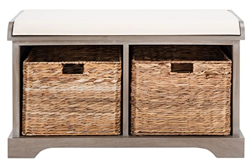 SAFAVIEH Home Collection Freddy White Wash/ Wicker...