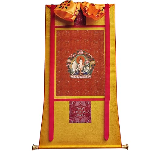 Gandhanra Weiße Tara Thangka Giclée-Druck Wandbehang