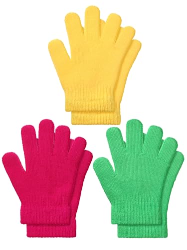 Image of EBOOT 3 Pairs Winter Kids Gloves Warm