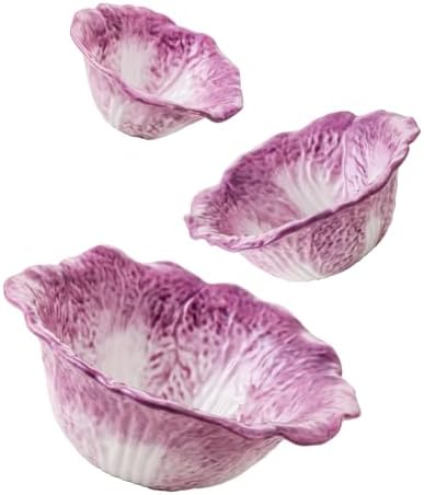 KXZ Ceramic Mixing Bowls Set, Nesting Bowls Set of 3 For Kitchen ...