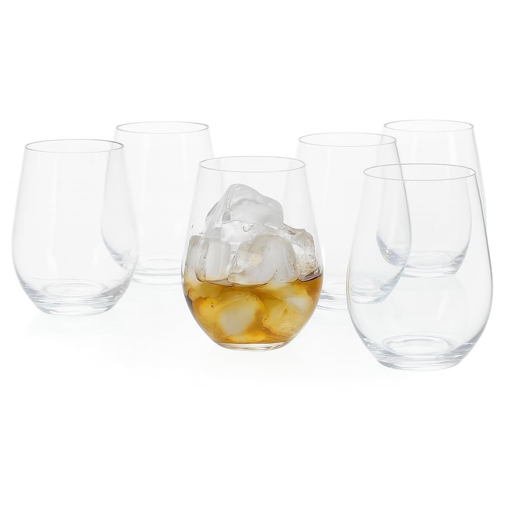 FDG Nuglass 19oz Tritan Stemless Wine Glass 6-Pack