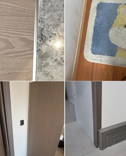 Profilé de transition en aluminium brun pour harmoniser le salon
