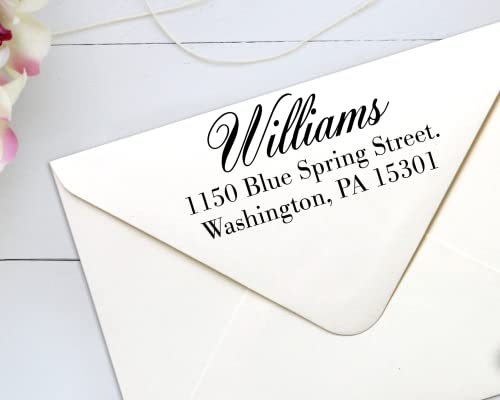 Custom Return Address Stamp | Personalized Address Stamp | Self Inking Or Wood Handle Address Stamp - Housewarming Gift (Design Family) #TOP4