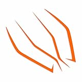 ATOPAL Motorcycle Decal Sticker, Fairing Decal Vinyl Sticker, Reflective Helmet Sticker Bike Decals Compatible with Kawasaki Ninja 400 H2 H2SX (Orange)