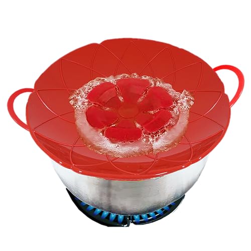 SPARES2GO Couvercle de casserole en silicone anti-débordement anti-ébullition