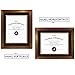 Golden State Art, 11x14 Dark Gold Document Frame for 8.5x11 Diploma/Certificate, Sawtooth Hangers for Wall Mounting with Real Glass (Black/Gold Double Mat)