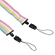 LEDMOMO Kameragurt, Kamera Schultergurt Canvas Schultergurt Baumwolle Kameragurt für kleine Kamera (Regenbogen Farbe)