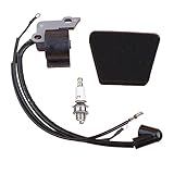 ZHAOCAIJINBAOHA Zündspule Zündspulenmodul Zündkerzenkit Kompatibel mit Partner 350 351 McCulloch Mac 335 435 440 Benzinkettensäge Ersatzteile Lieferungen und Gartengeräte.