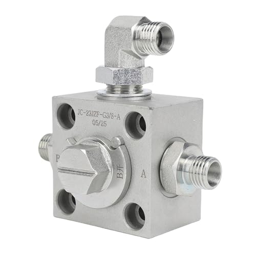 Asixxsix Vanne de Dérivation 3 Voies, Vannes D'étranglement en Acier allié pour Petite Excavatrice, Pièces de Rechange pour Mini-pelle, Vannes de Dérivation Hydrauliques pour
