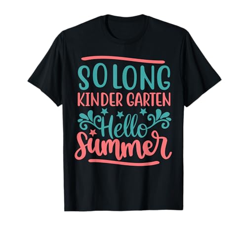 Solong kindergarten hello summer funny back to school kids maglietta
