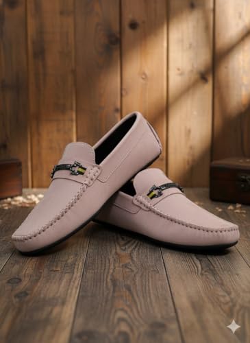 Image of BUZZBASK Men?s Synthetic Leather Loafers | Premium Soft Comfort Driving Shoes | Lightweight Casual Slip-On Moccasins for Office, Party, Anti-Skid Sole Stylish Formal Shoes