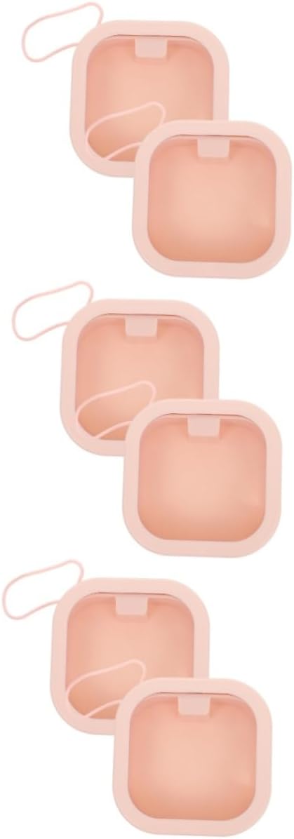 FRCOLOR 6pcs Hair Tie Organizer Storage Box Portable Scrunchies Case for Boys and Girls Accessories Jewelry Holder Lanyard Design for Hair Accessories and Items