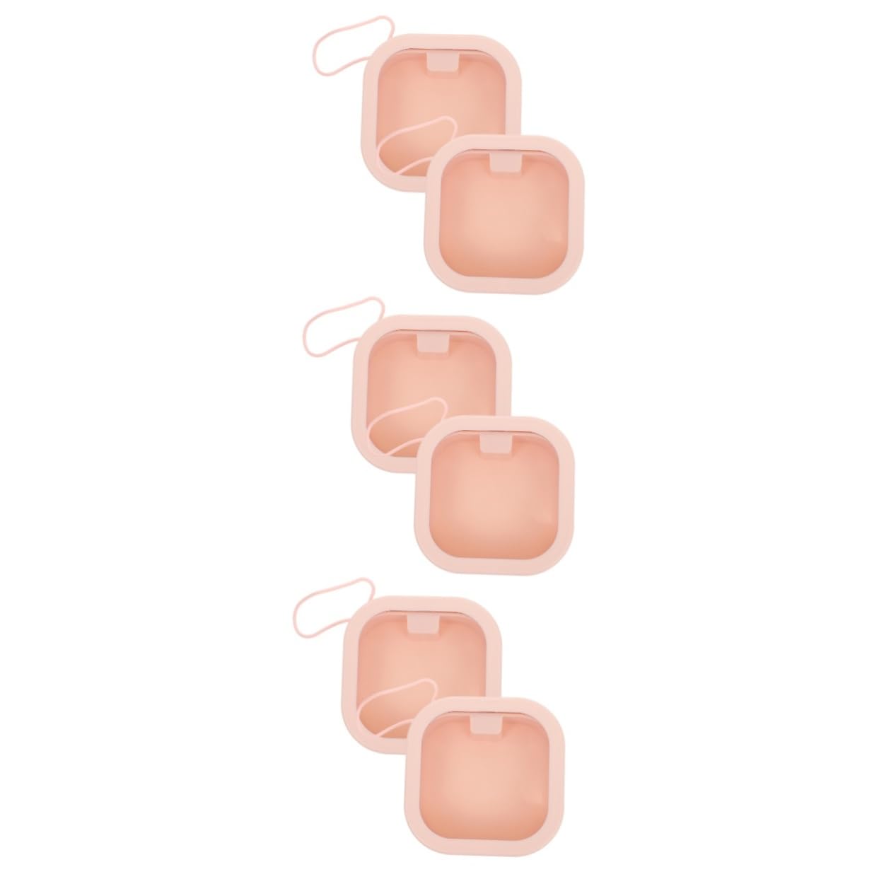 FRCOLOR 6pcs Hair Tie Organizer Storage Box Portable Scrunchies Case for Boys and Girls Accessories Jewelry Holder Lanyard Design for Hair Accessories and Items