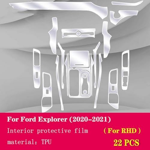 Película protectora de TPU transparente de alta gama para Ford Explorer 2