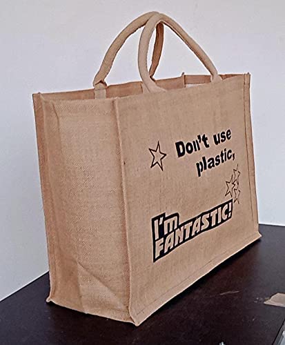 GenericEthica Handicrafts Reusable Jute Shopping Bags/Kitchen Essentials/Grocery Bag/Vegetable Bag/Jhola/Carry Bag/Thela with compartments