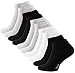 Produktbild STARK SOUL 10 Paar Essentials Sneaker Socken, Baumwolle, schwarz weiss grau, Gr. 43-46