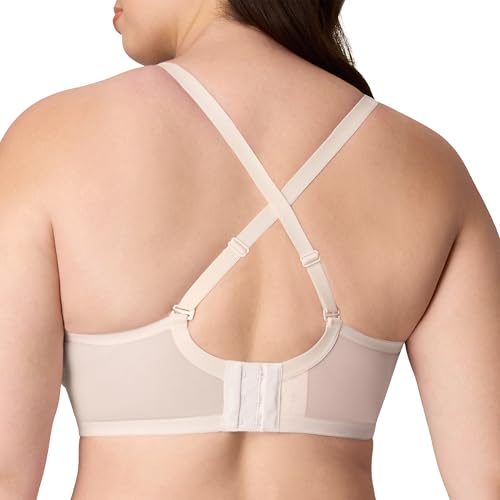 PLAYTEX Women's Unlined Lace Underwire, Plus Size Bras Available, Balconette, 4-Way Support, Convertible3