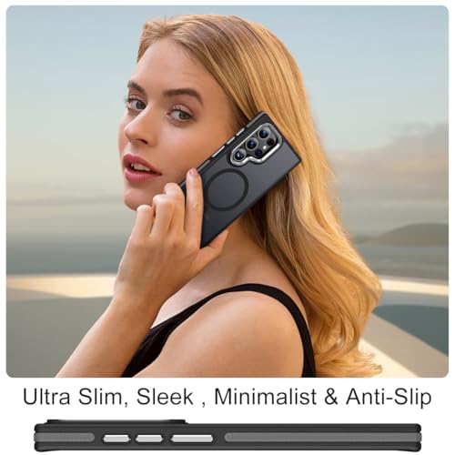 Image of MALEWOLF Magnetic Case for Samsung Galaxy S23 Ultra, Slim Matte Cover