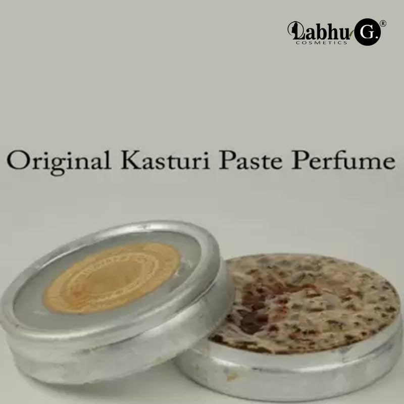 Image of Original Kasturi Paste Perfume, Traditional Musk Fragrance | Kasturi Arham Macca Perfumery Attar, 20g (Pack Of 2) Kasturi Paste Perfume Attar Blends For Unisex - Musk