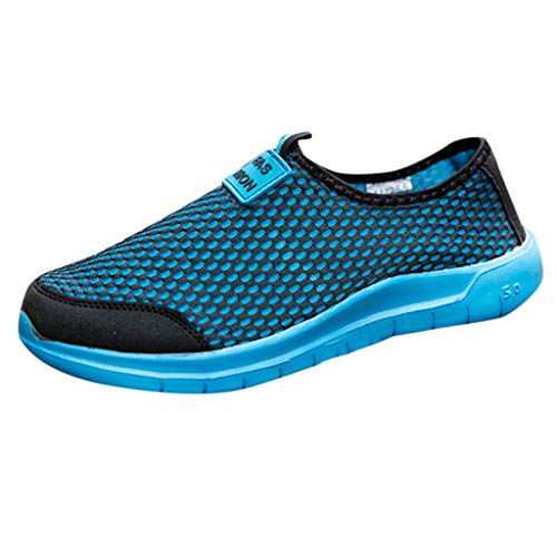 Ansenesna Zapatillas De Deporte Hombres Parejas Moda Sin Cordones Tela Malla para Parejas Deportivas Ligeras Y Transpirables Ligeras