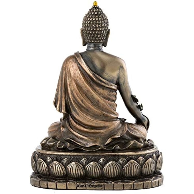 Top Collection Medicine Buddha Statue - Buddha of Healing Sculpture in Premium Cold Cast Bronze- 5.5-Inch Collectible Figurine