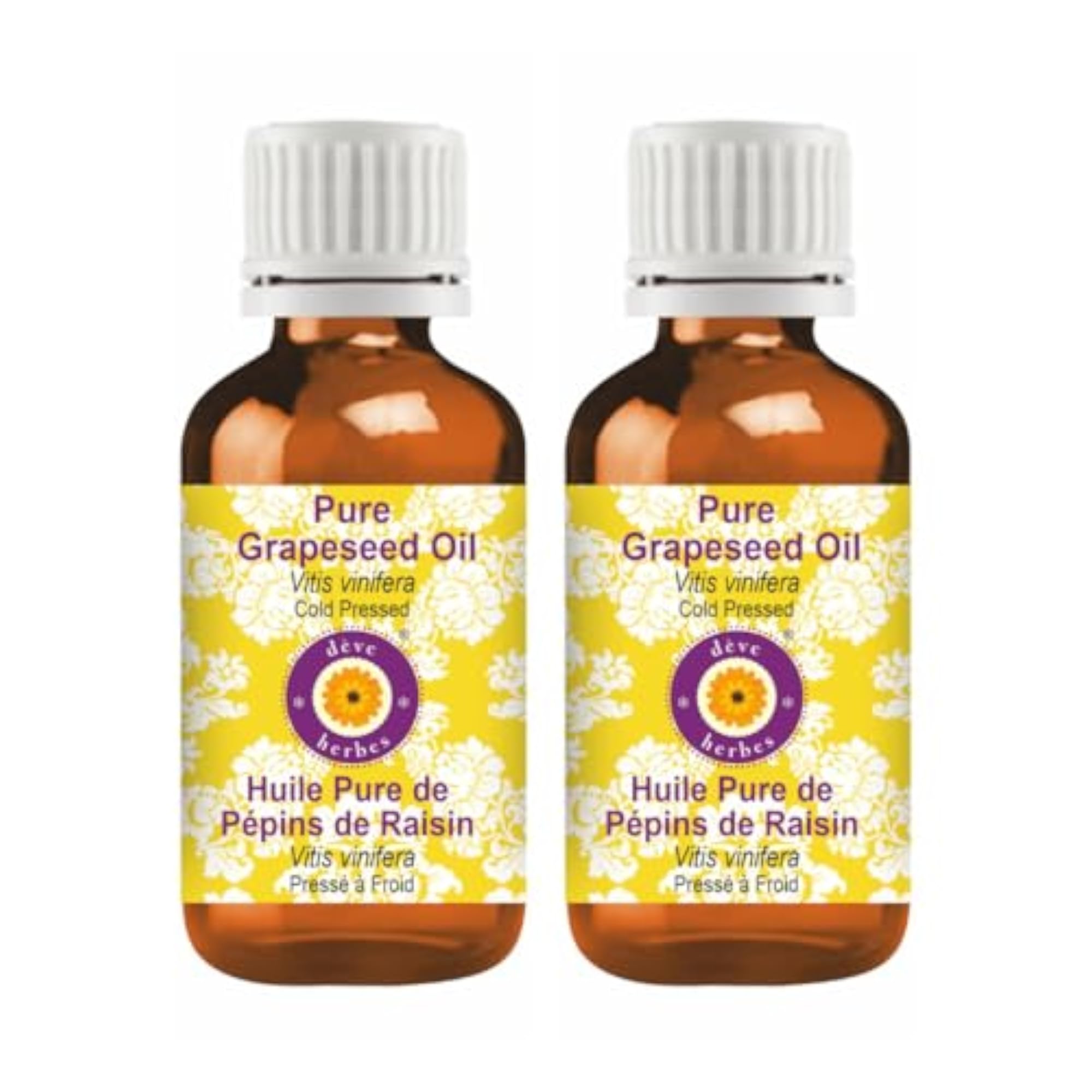 Pure Grapeseed Oil, Cold Pressed, Natural
