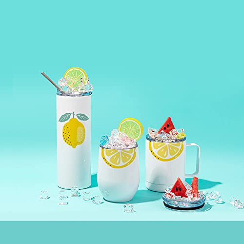 PYD Life 160 piezas cubos de hielo falso acrílico 0.6 pulg miniatura 6