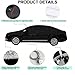 Hail Protector Car Cover – 5-Layer Waterproof All-Weather Car Cover for Hail Protection – Snowproof, Windproof, UV & Sun Protection Fits Hatchback, Sedan, SUV & MPV (Black,L)