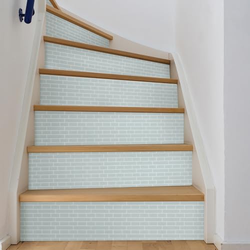 Azulejos autoadhesivos InHome nh2361 azul mar cristal con acabado brillo impermeable 6