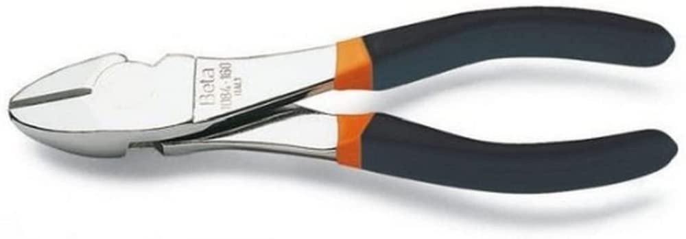 Beta 1084 Heavy Duty Diagonal Cutting Nippers, 200mm OAL , 28mm Jaw Length, 36mm Jaw Width, Slip-proof PVC Coated Handles