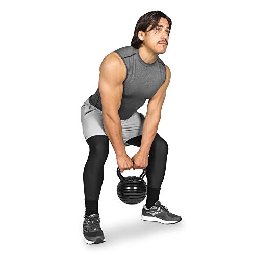 Image of ProsourceFit Adjustable 40-lb Cast Iron Kettlebell Weight Set for Home Gym Strength Training