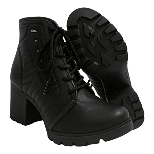 Bota Coturno Salto Bloco Feminino Dakota Preto