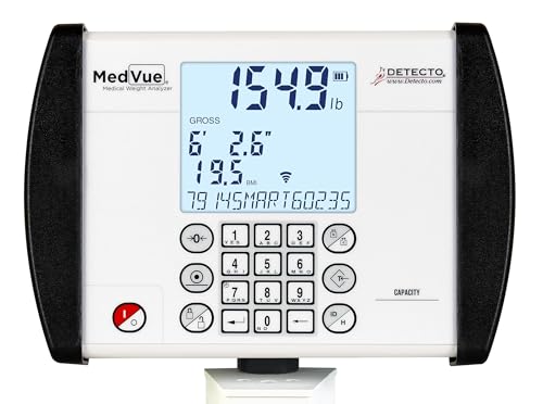 Detecto, MV1C, Weight Indicator, Digital, Healthcare Scales, Bluetooth, WiFi