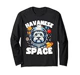 divertente havanese dog space design havanese lover maglia a manica