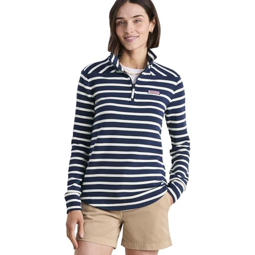 vineyard vines Women's Dreamcloth Striped Relaxed Shep Shirt