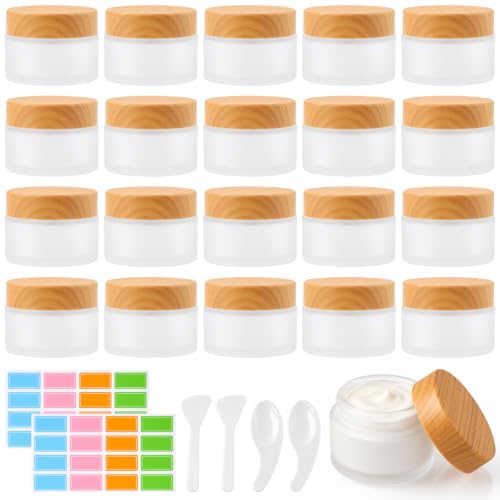 ZOFUN Lot de 20 boîtes à crème en verre vides de 30 m