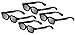 ED 8 Pack Cinema 3D Glasses for LG 3D TVs Adult & Kids Sized Passive Circular Polarized 3D Glasses!