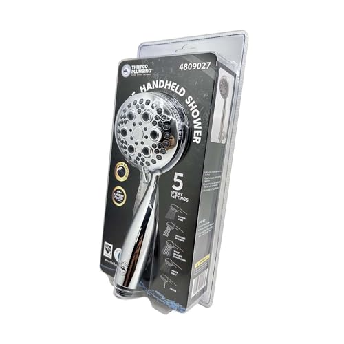 Cabezal de ducha manual con 5 funciones Thrifco 4809027 miniatura 4