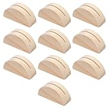 Kasoud Lot de 10 porte-photos en bois semi-circulaire pour tables, design moderne pour mar...